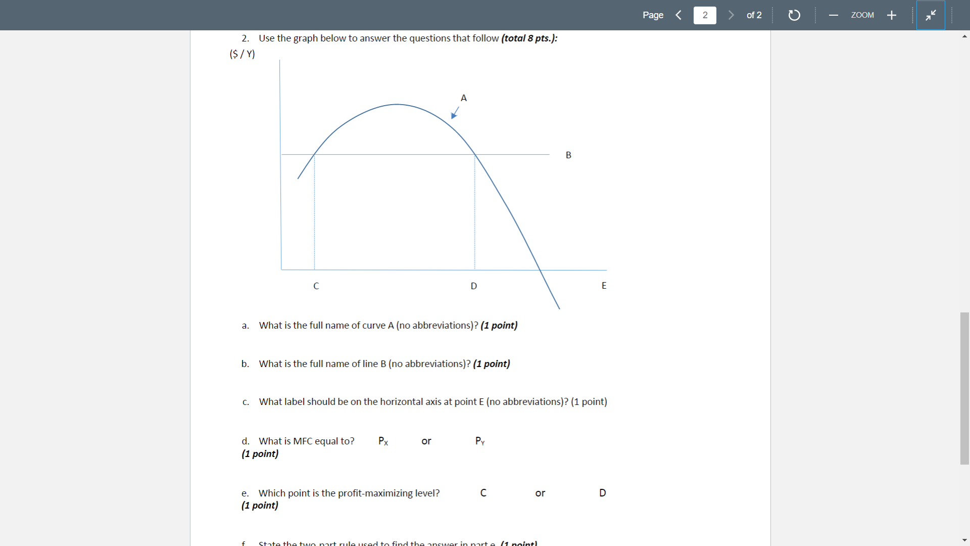 of beef is $5 Per PUUnd- USE the completed table to answer