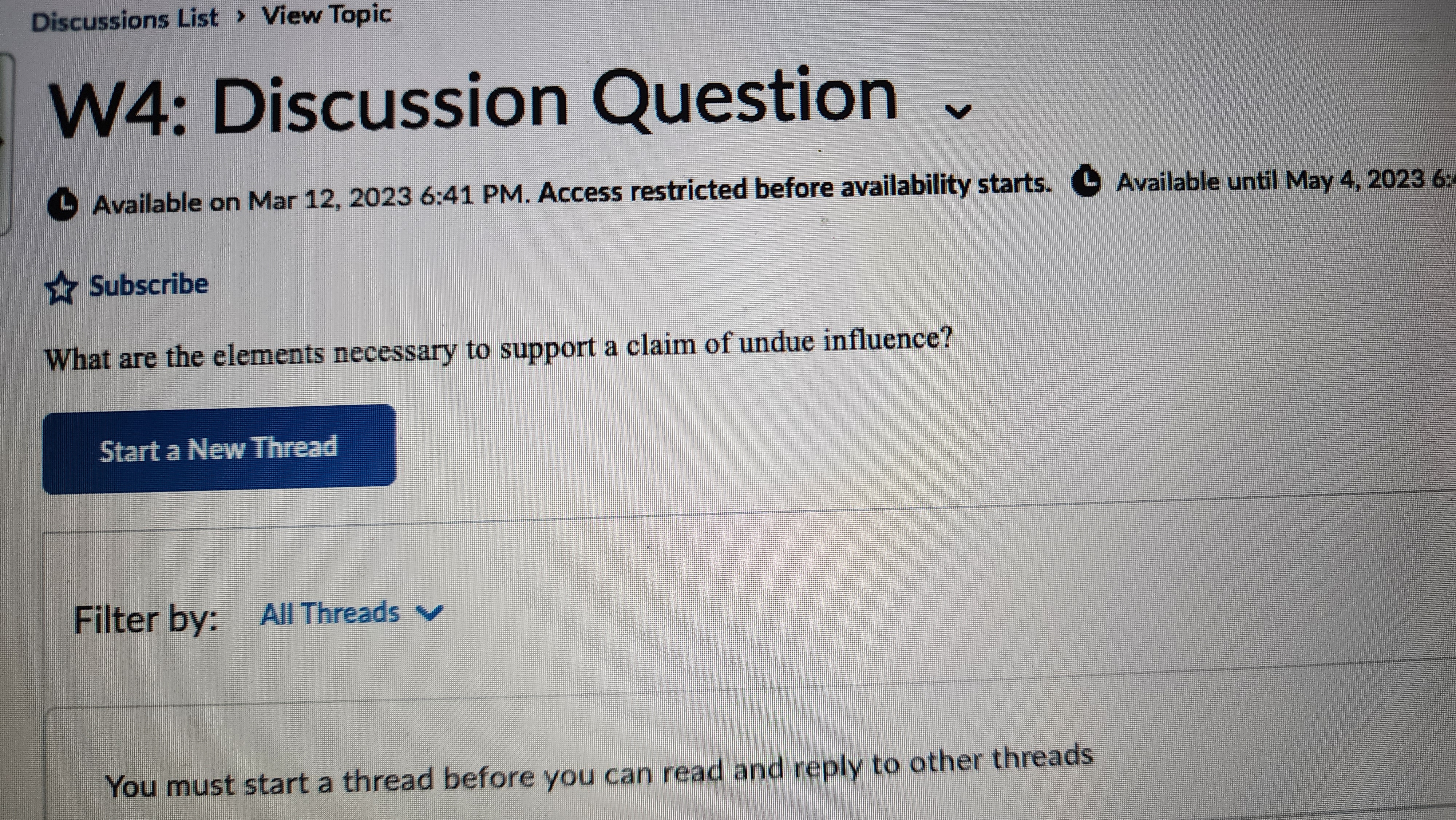 Discussions List > View Topic W4: Discussion Question ~ Available on