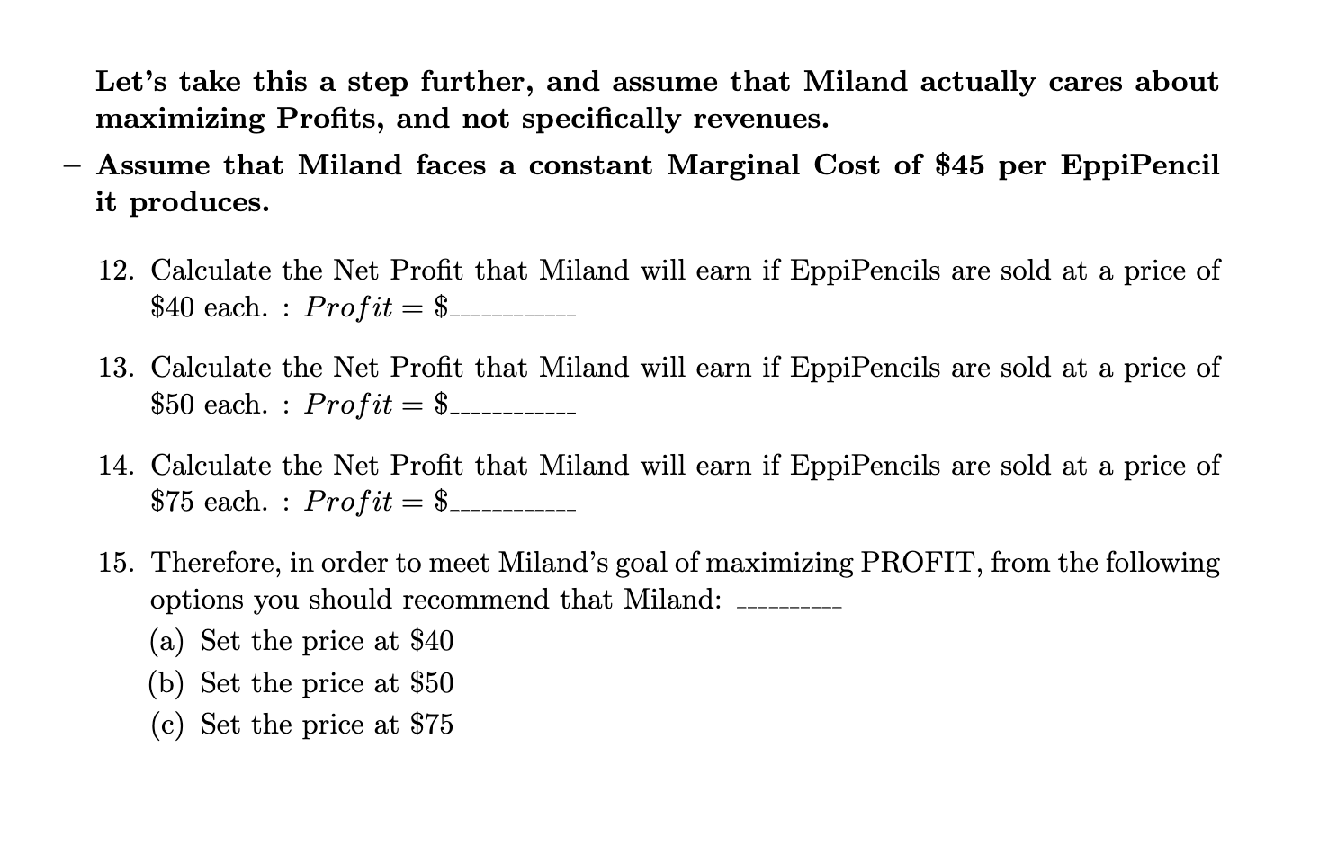 at that price there were 2,000 units sold. Miland, the manufacturer of
