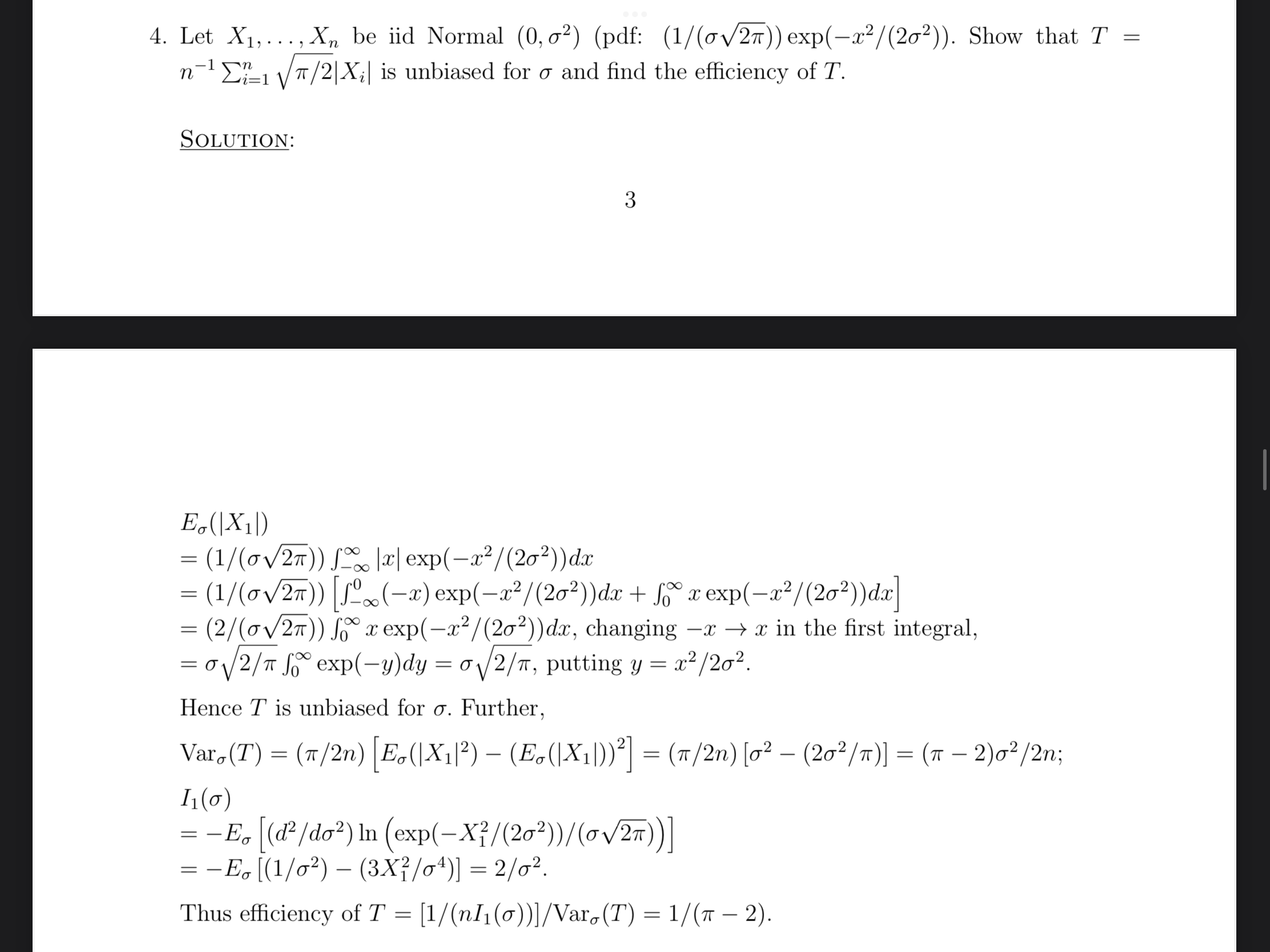 (1/(ov27)) exp(-x2/(202)). Find c > 0 such that T = c(Zn, X?)