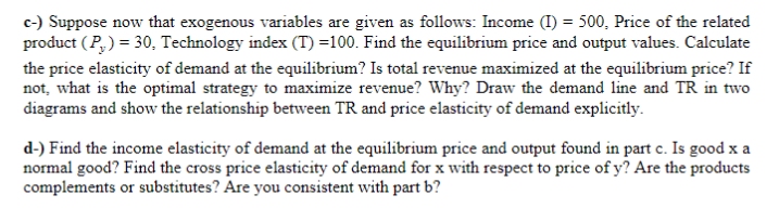 x are given as follows: Q_f =1200-3P, I + P, and O