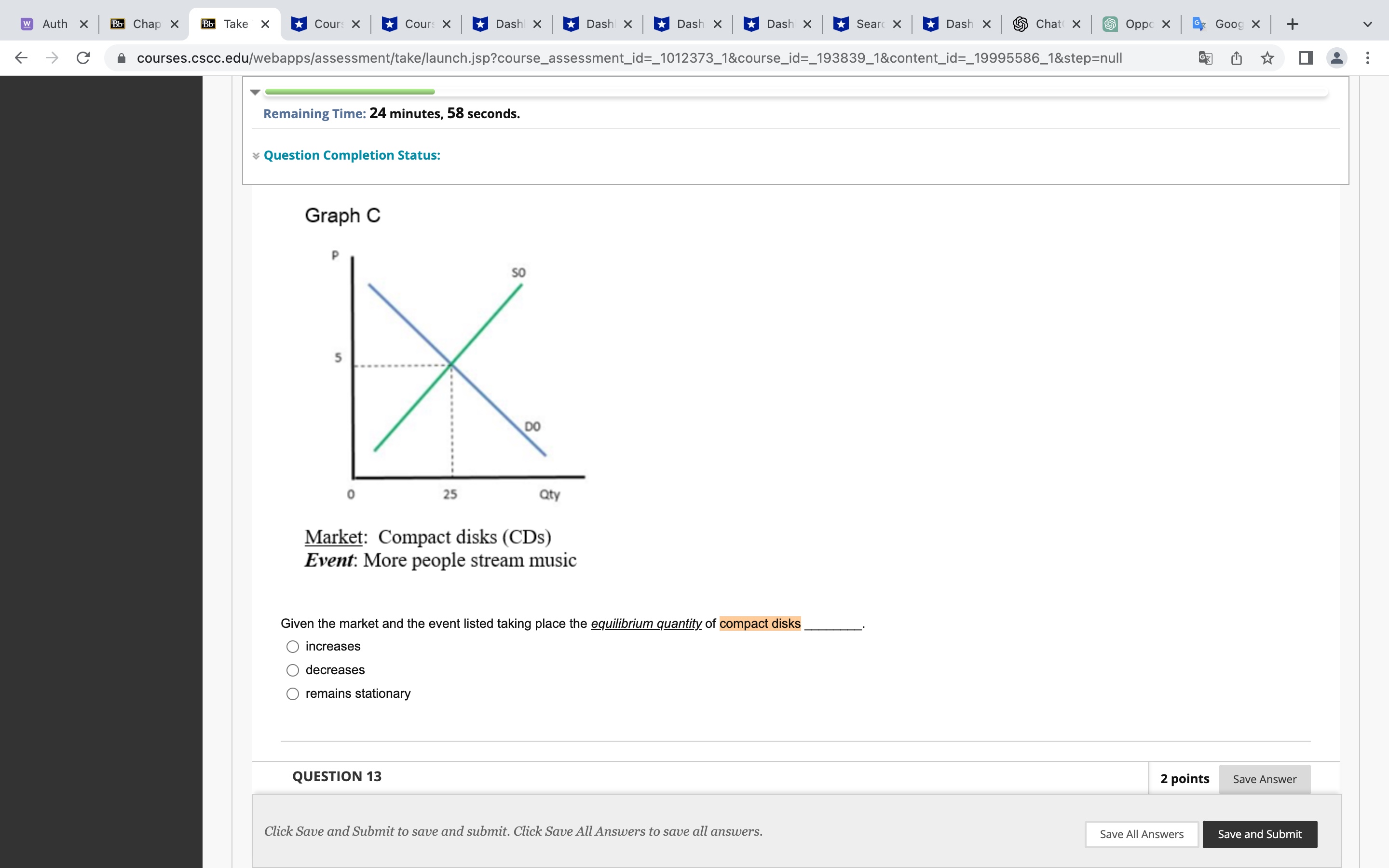 0 8 : Remaining Time: 23 minutes, 01 second. Question Completion Status:
