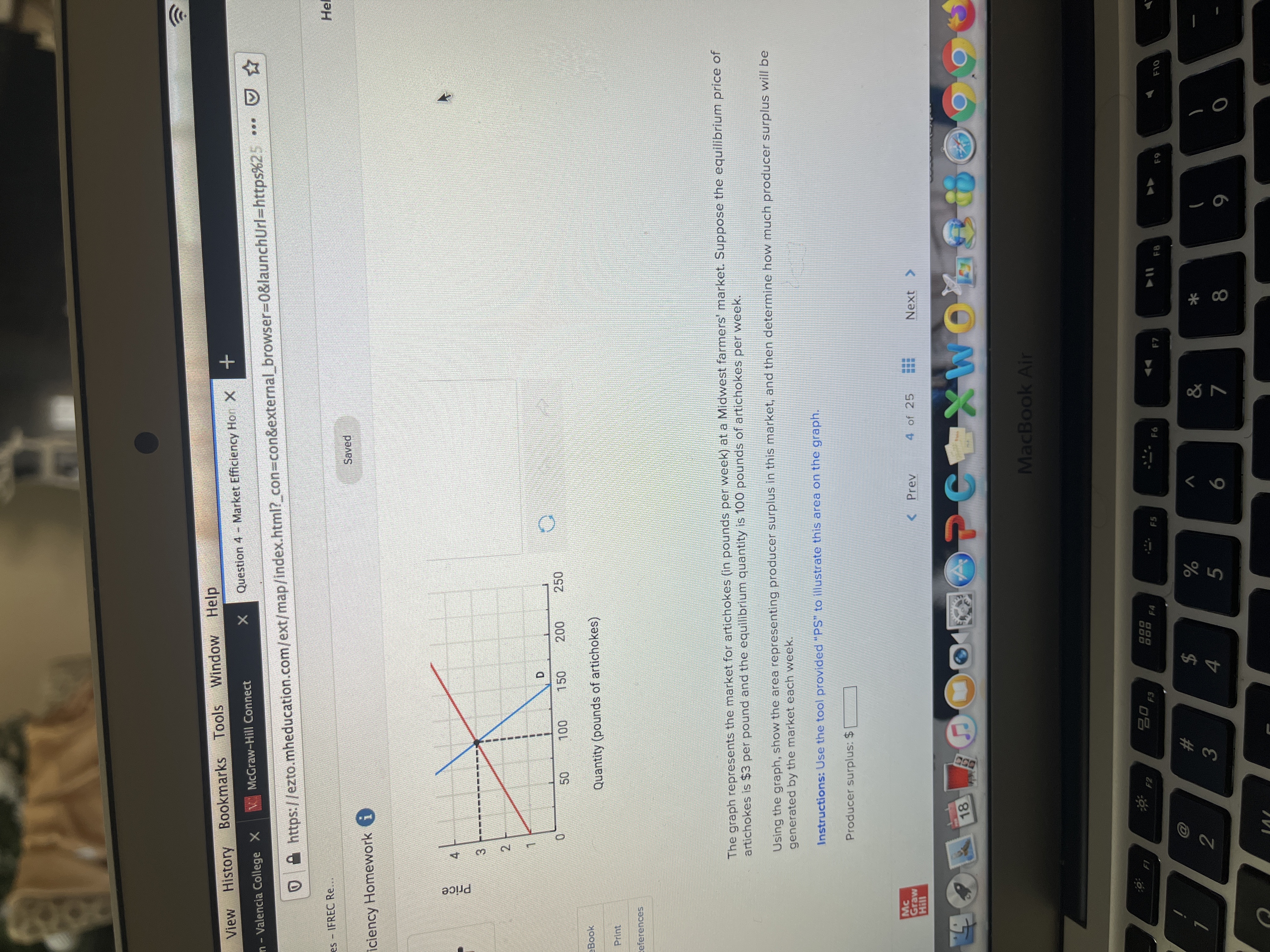  View History Bookmarks Tools Window Help Question 4 - Market Efficiency