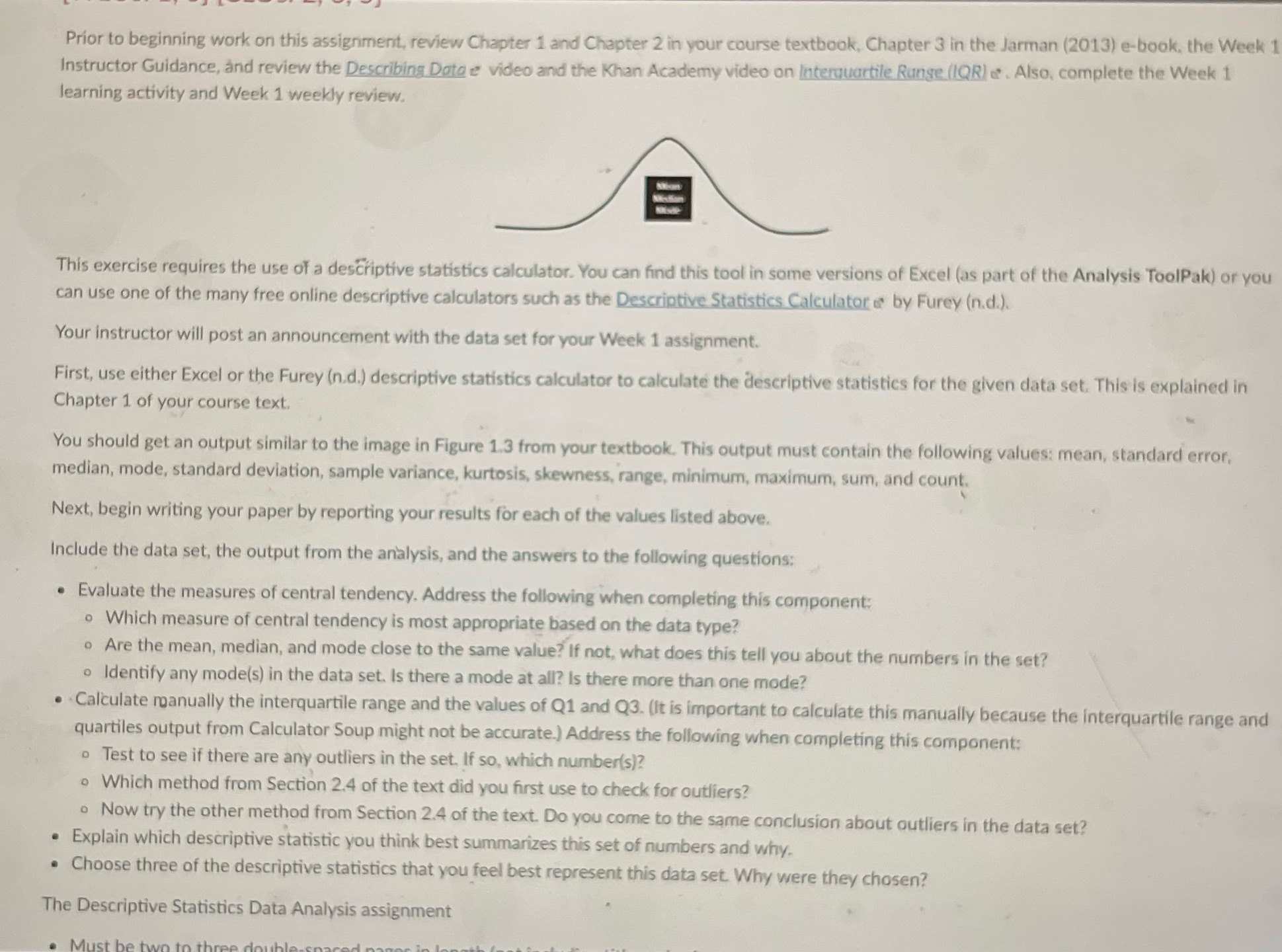  Prior to beginning work on this assignment, review Chapter 1 and