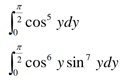 Would you please help me evaluate these integrals showing the complete and