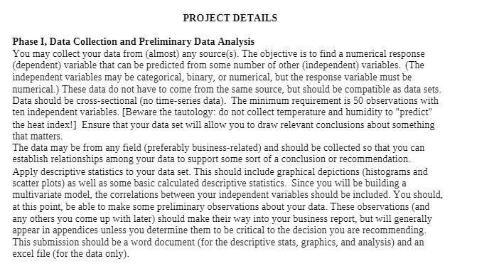 PRU-TEE T DE TAIL 5 Phase I, Data Collection and Preliminary