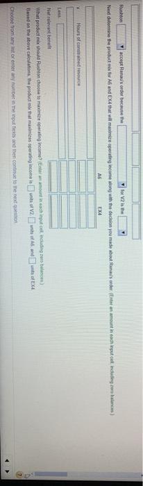 view the information) Bequ Requirement 1. What prod Information Begin by calculating