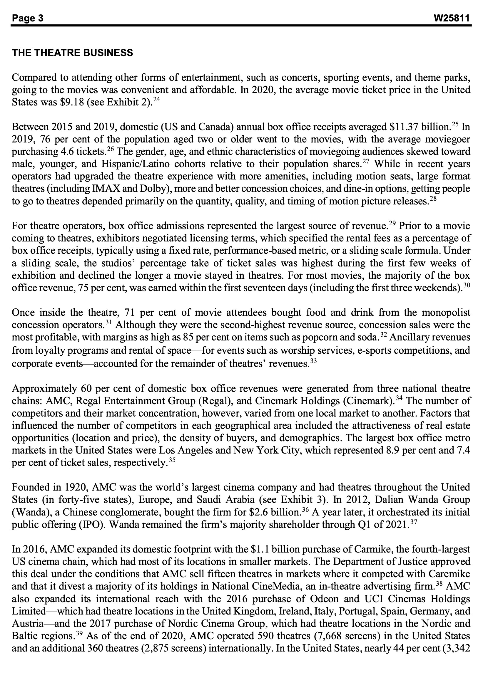 did AMC do pre-pandemic and how is that affecting post pandemic?- The