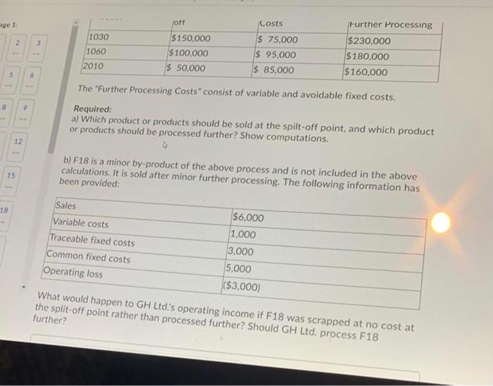 from a common input in a joint processing operation. Joint processing costs