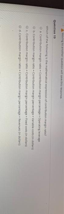 operating income and net income. a. Operating income takes into account income