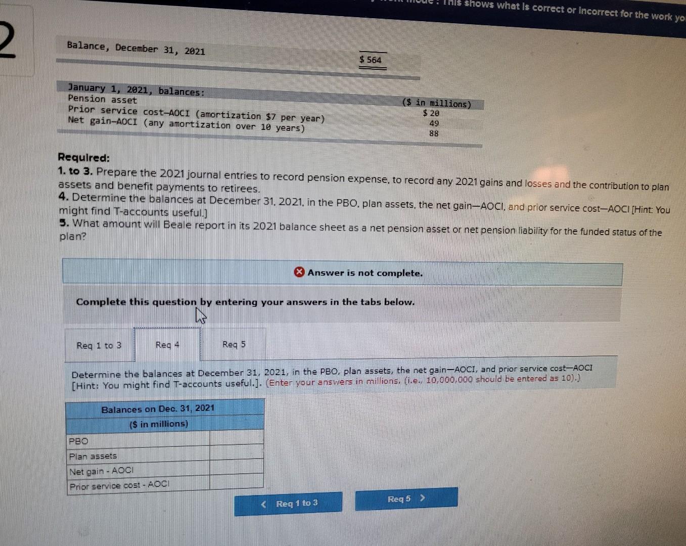 available: Projected Benefit Obligation Balance, January 1, 2021 Service cost Interest cost,
