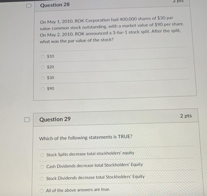 Stockholders' Equity? Total Stockholders' Equity increases Total Stockholders' Equity decreases It could