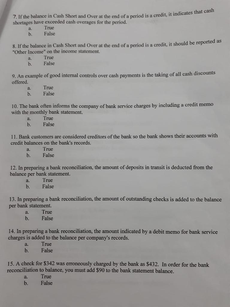 on public exchanges. a. b. True False 2. There are three internal