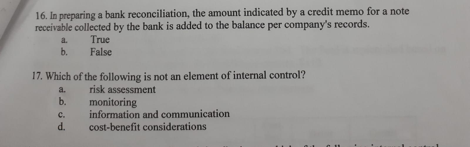 control objectives and they are to safeguard the company's reputation, ensure accurate