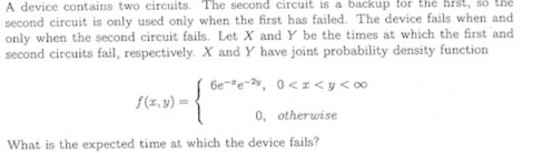  A device contains two circuits. The second circuit is a backup