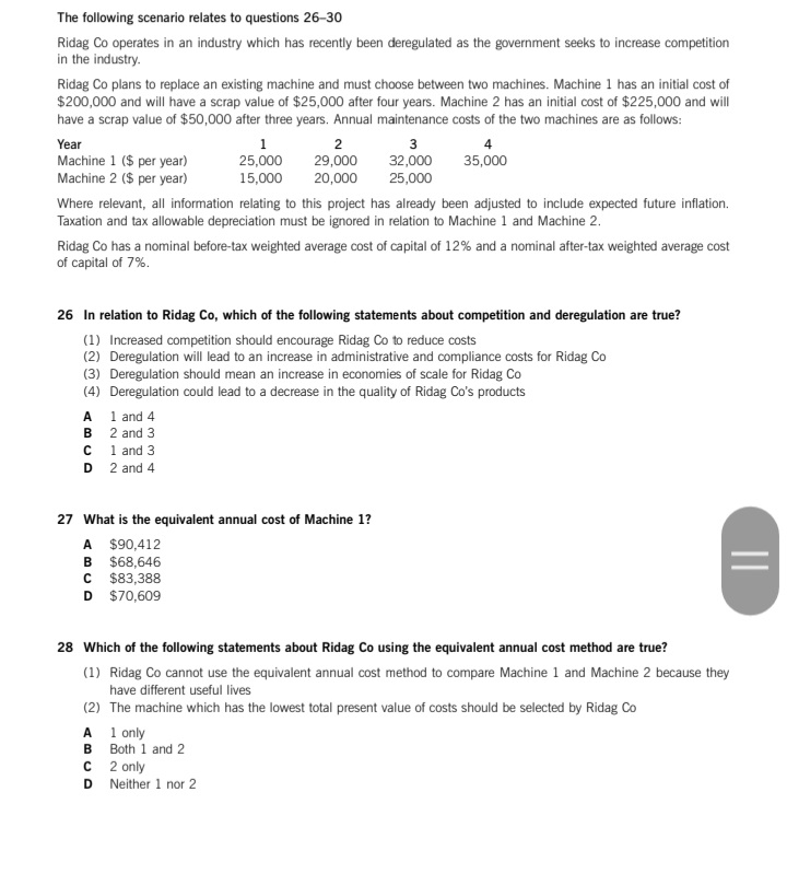 Booklet. 31 PV Co, a large stock-exchange-listed company, is evaluating an investment
