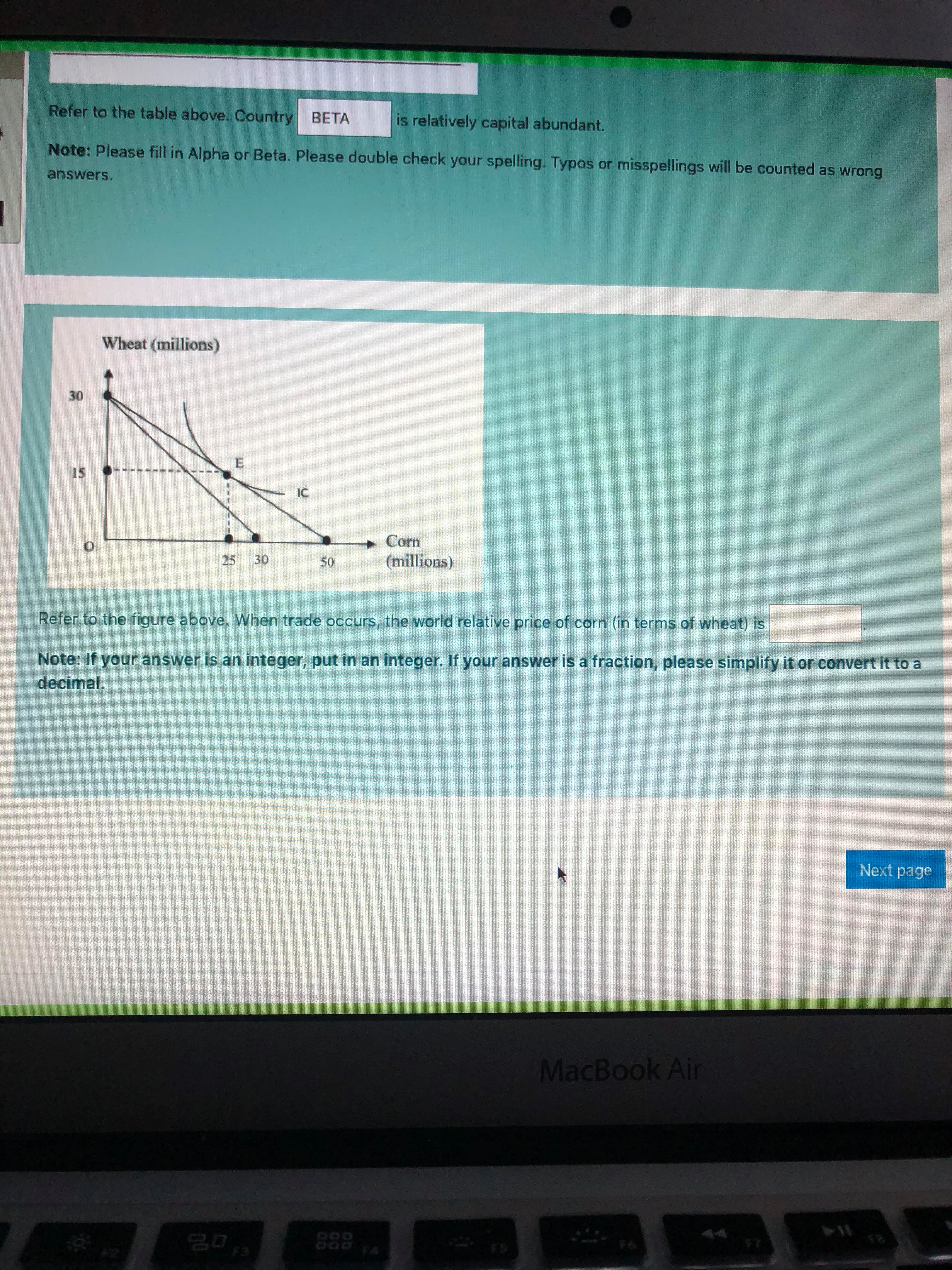 c. country B has a comparative advantage in banana. d. country A