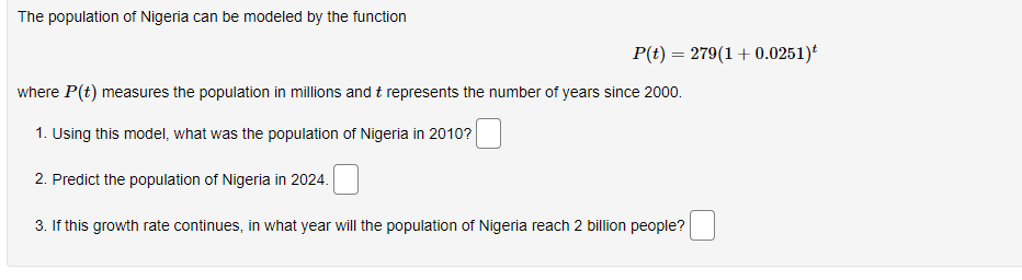 Growth and Decay Exponential growth and decay problems follow the model given