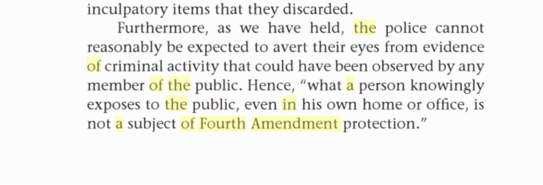 are the facts that the court described and cared about?facts section should