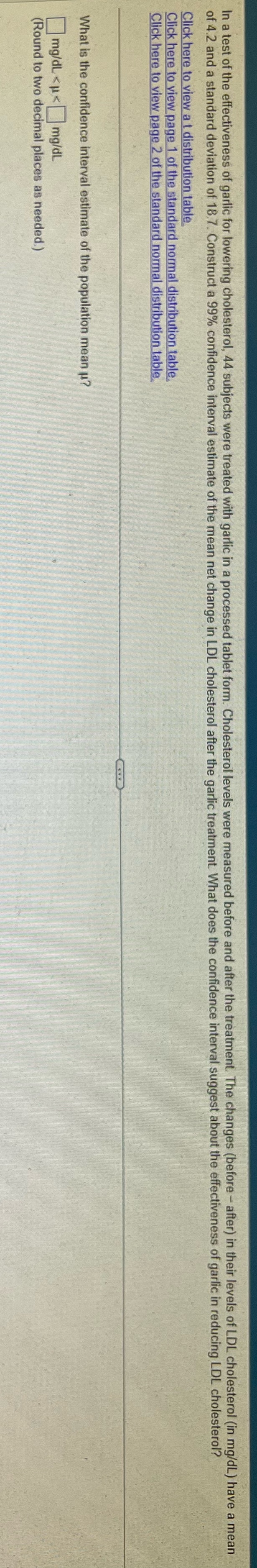 The answer for the problem please thank. In a test of the