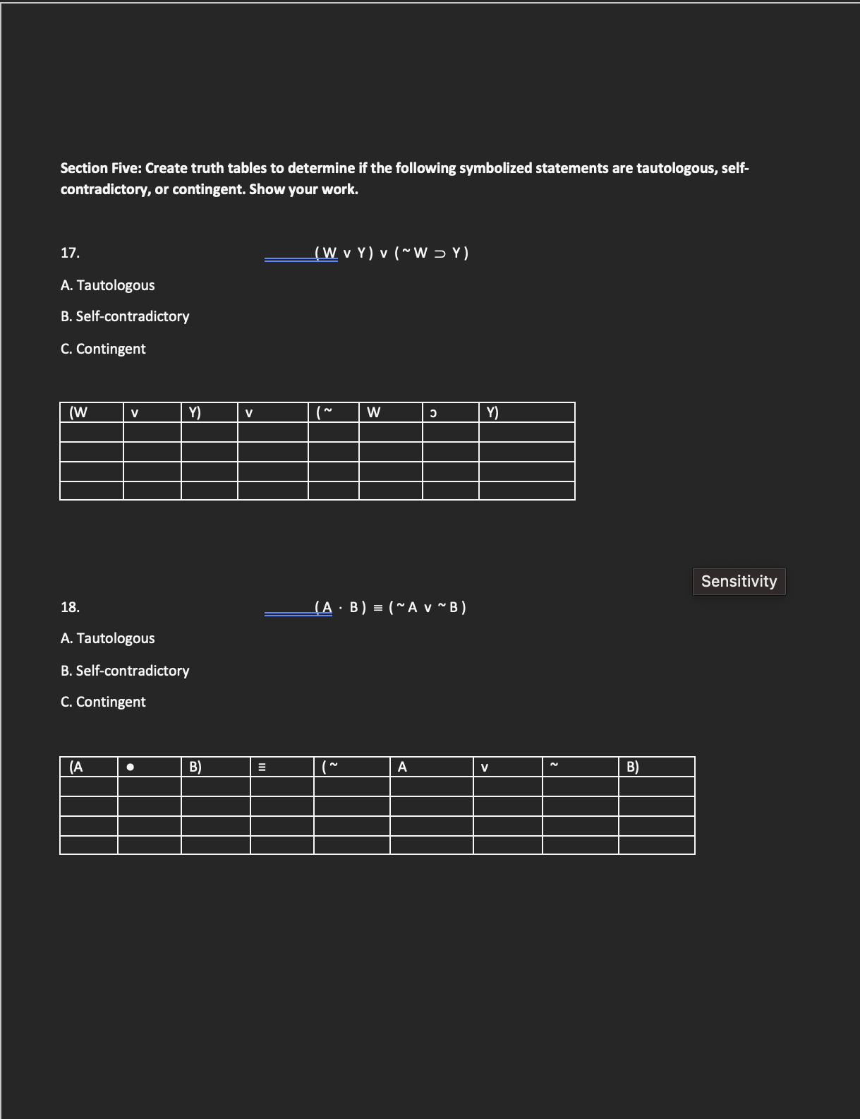 true, B is true and C is false. Highlight the final answer.