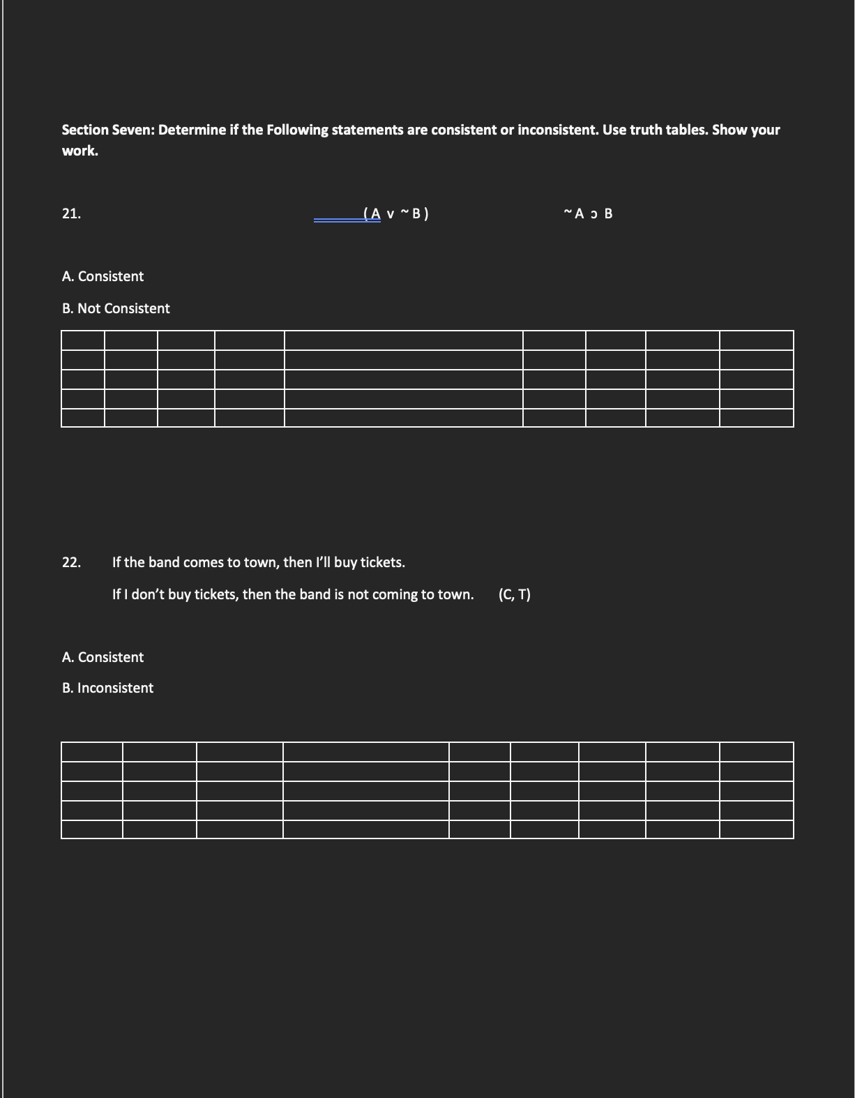 (A V C) = B (A V C) E B Sensitivity 12.