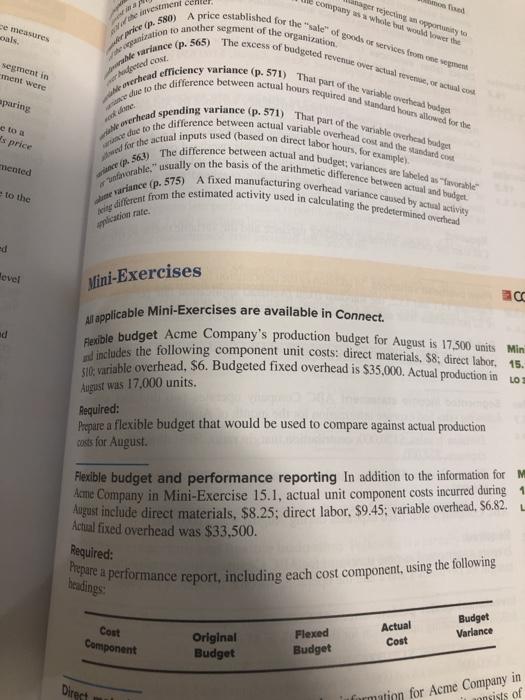 ce measures oals. segment in ment were aparing e to a s