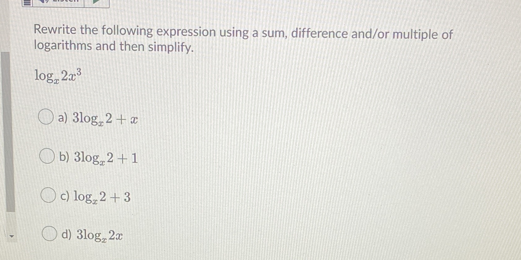 hi please answer quick Rewrite the following expression using a sum, difference