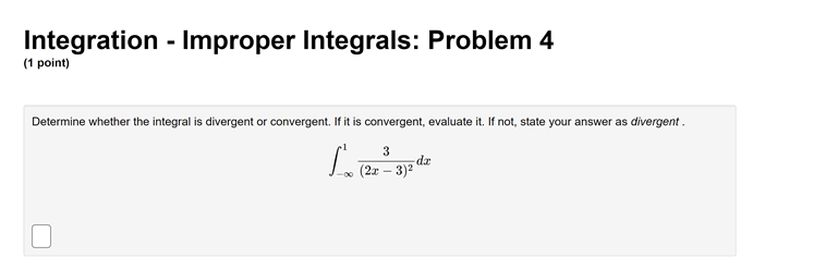 to negative infinity, state your answer as MINF. If it diverges without