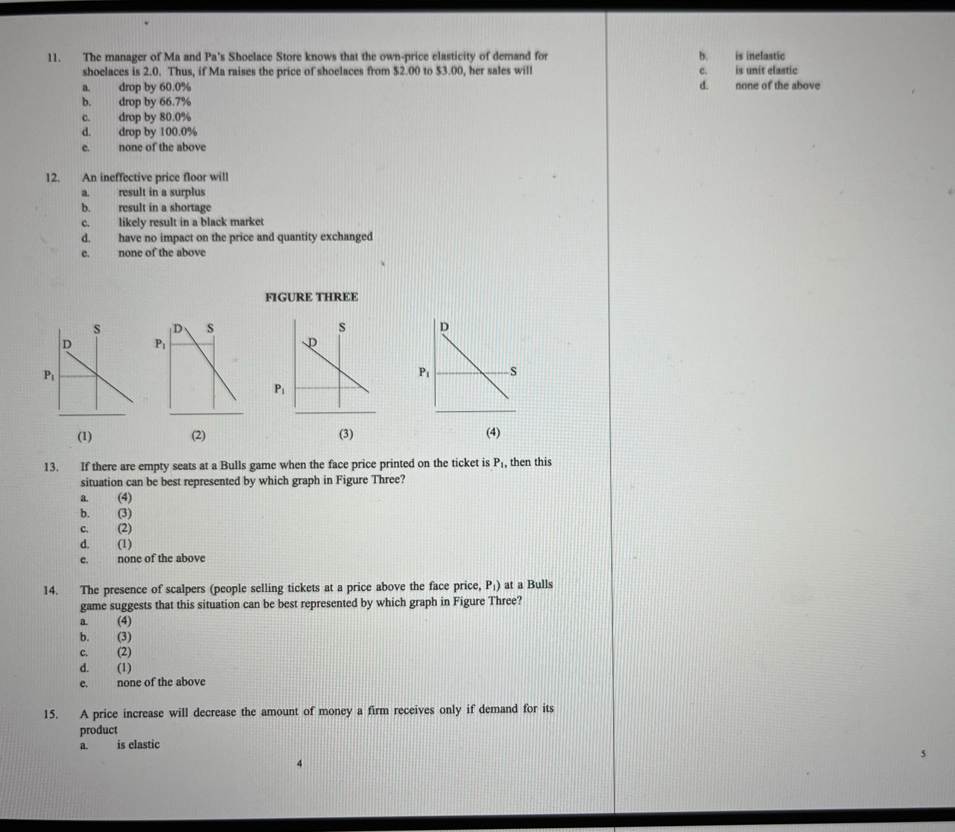 Can anyone help answer all this questions? 11. The manager of Ma