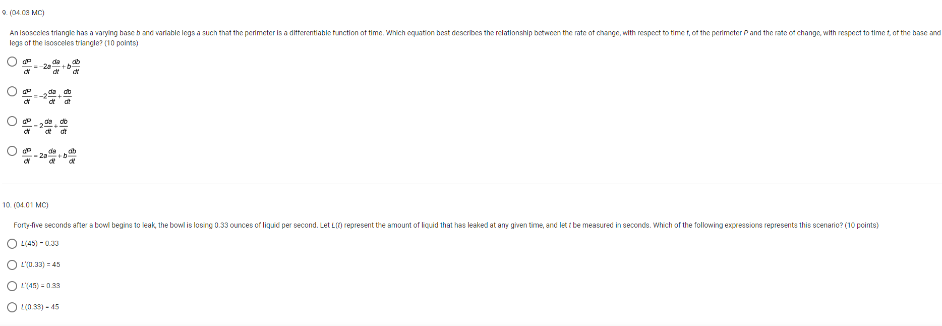 0 The value of 2.65 is an underestimate because the tangent line