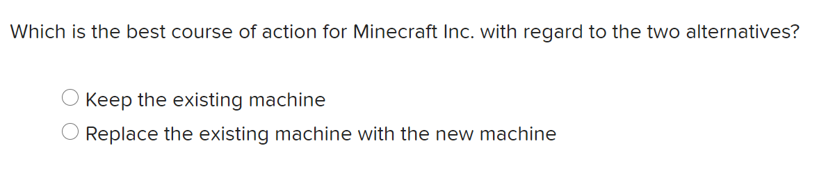 replacing one of the special machines used in the production of a
