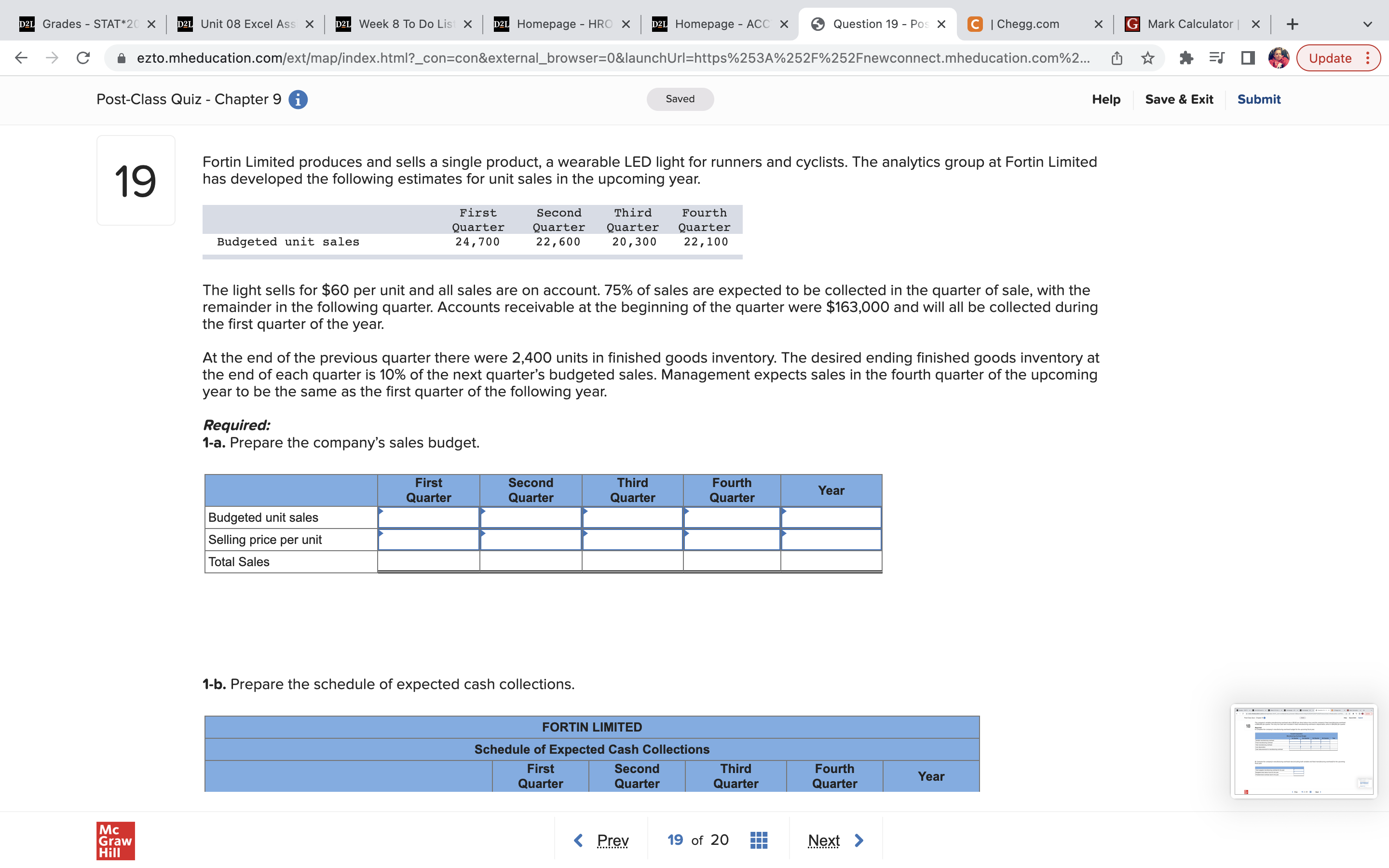 D2L Homepage - ACC X Question 18 - Pos X | Chegg.com