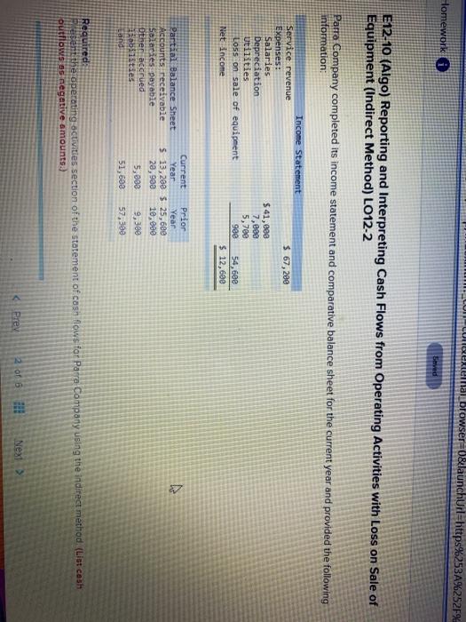 Seved browser=0&launchUrl=https%253A%252F% E12-10 (Algo) Reporting and Interpreting Cash Flows from Operating Activities