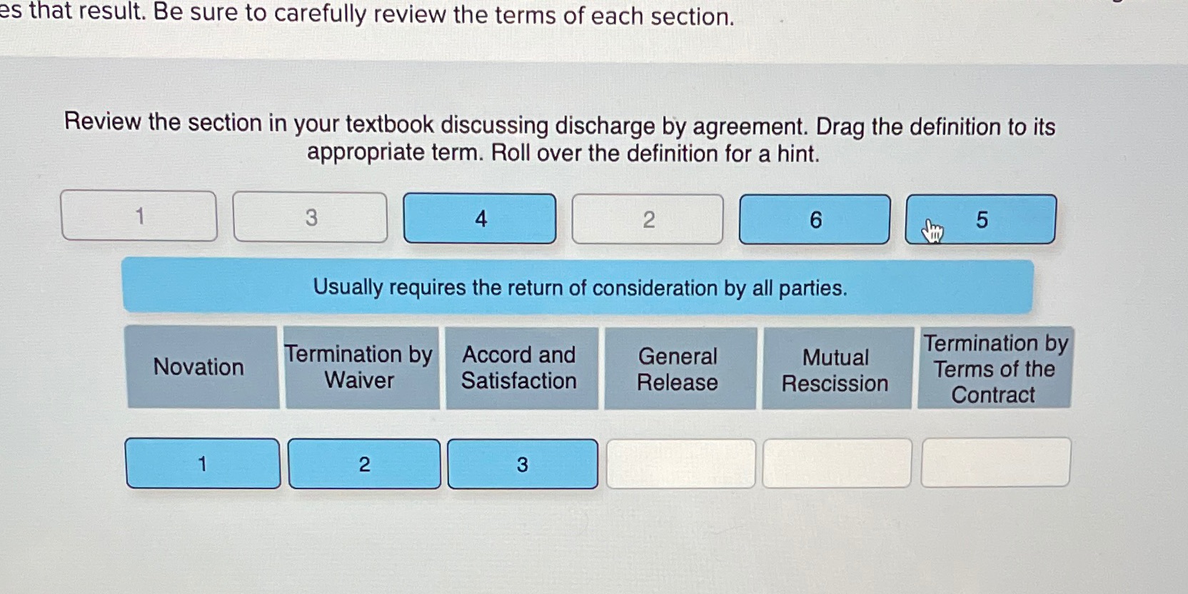Number 5 which one does it go? es that result. Be sure