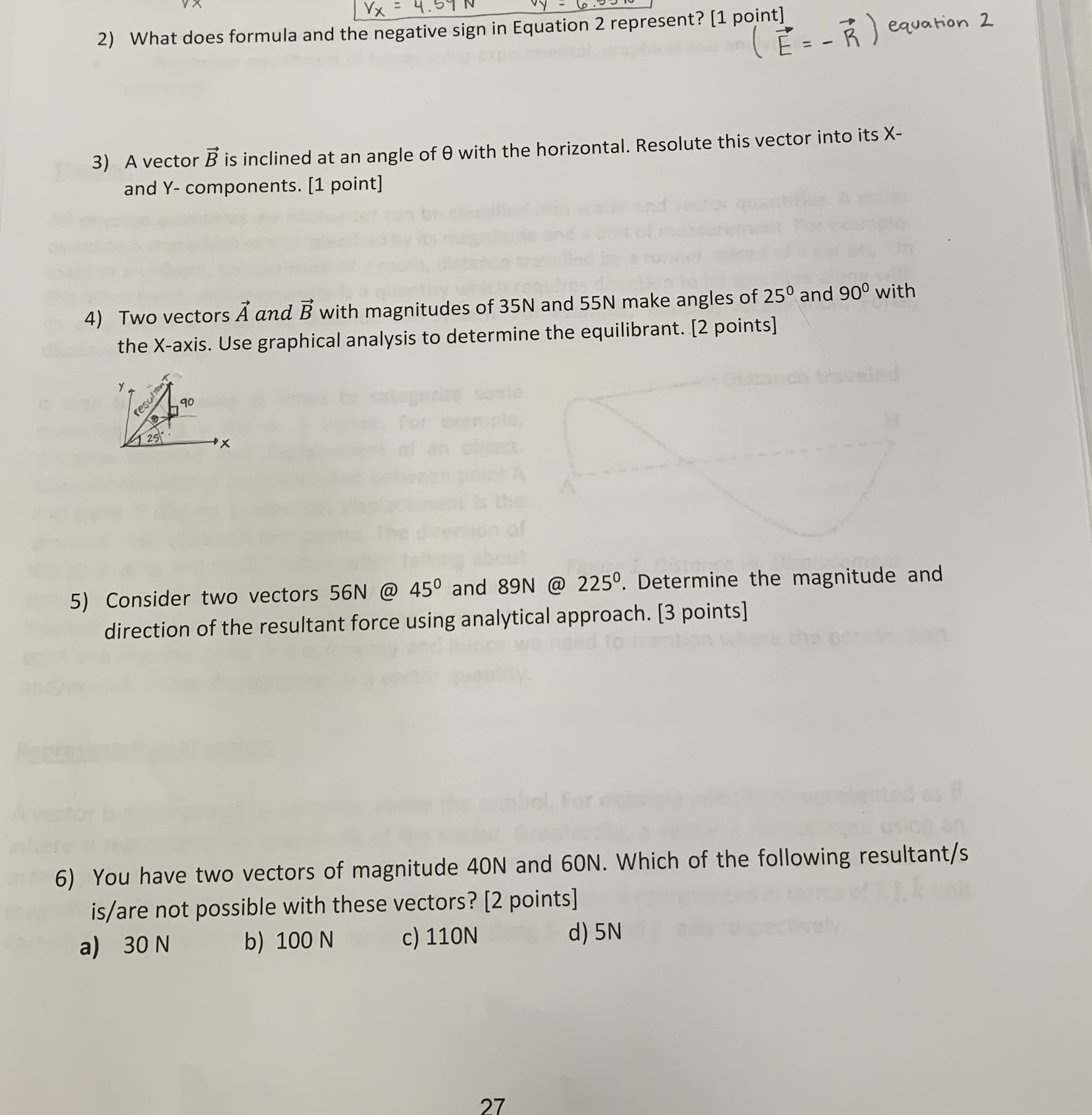  Vx 2) What does formula and the negative sign in Equation