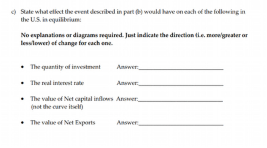 c) State what effect the event described in part (b) would