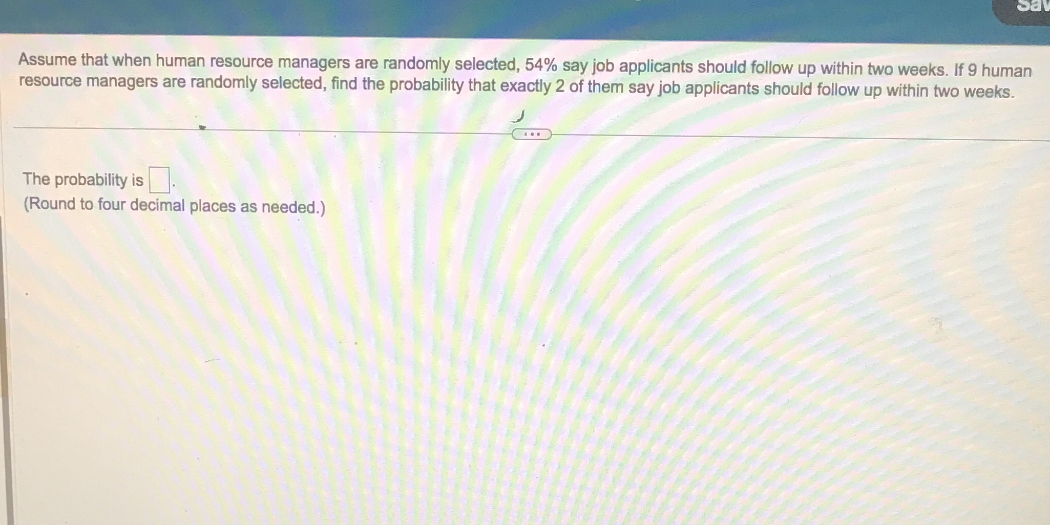  . 1' Assume that when human resource managers are randomly selected,