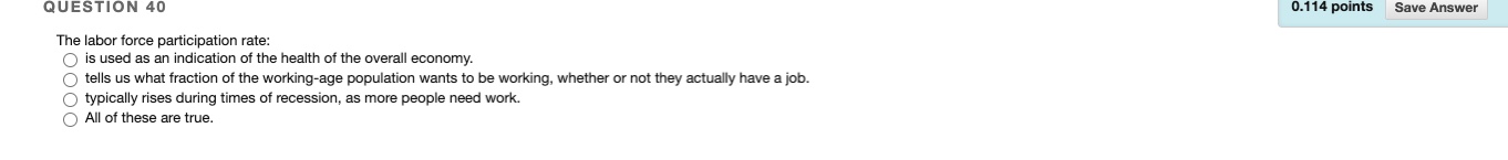 27 0.114 points Save Answer Cyclical unemployment: O is unemployment caused by