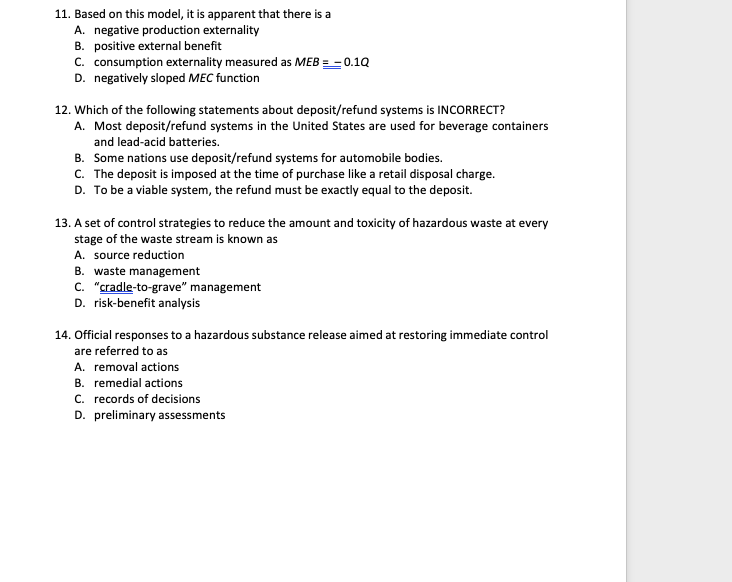  11. Based on this model, it is apparent that there is