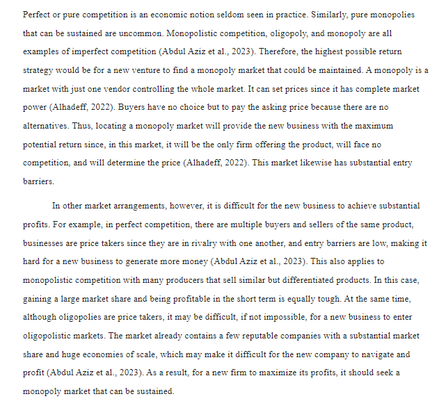 I need help with a responsedo you really believe a monopoly can't