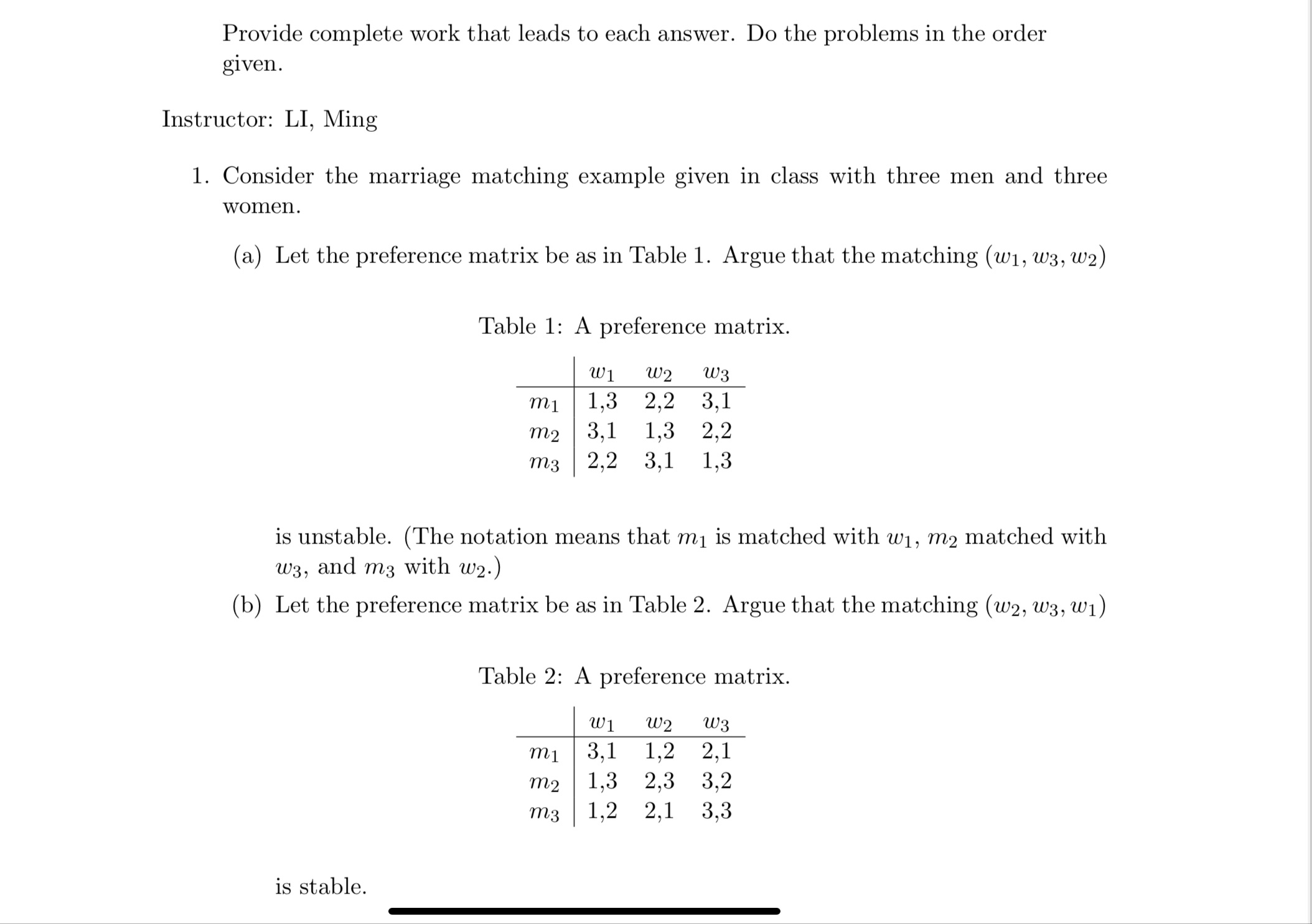  Provide complete work that leads to each answer. Do the problems