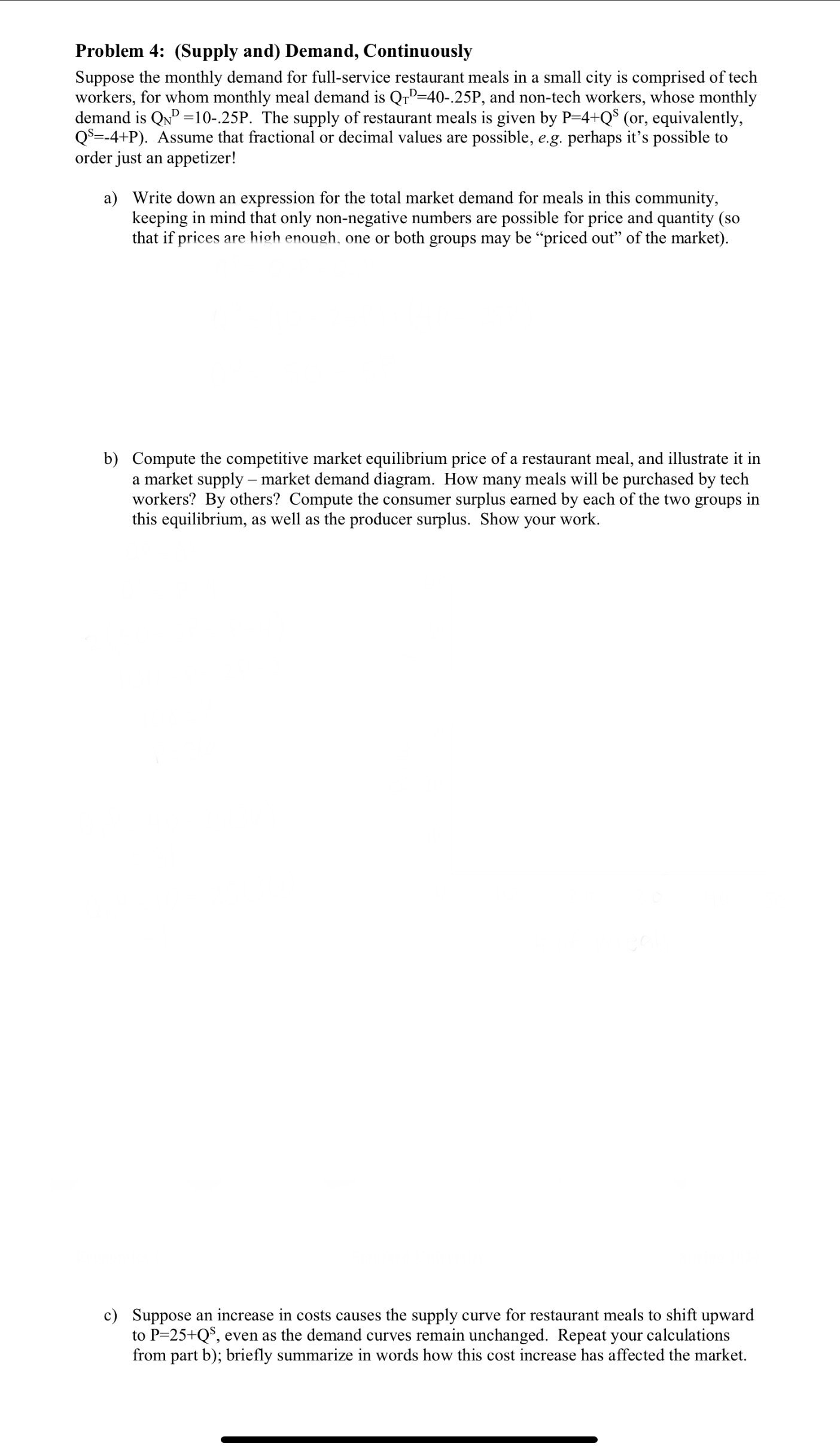 please answer all parts and draw graph by hand or very neat