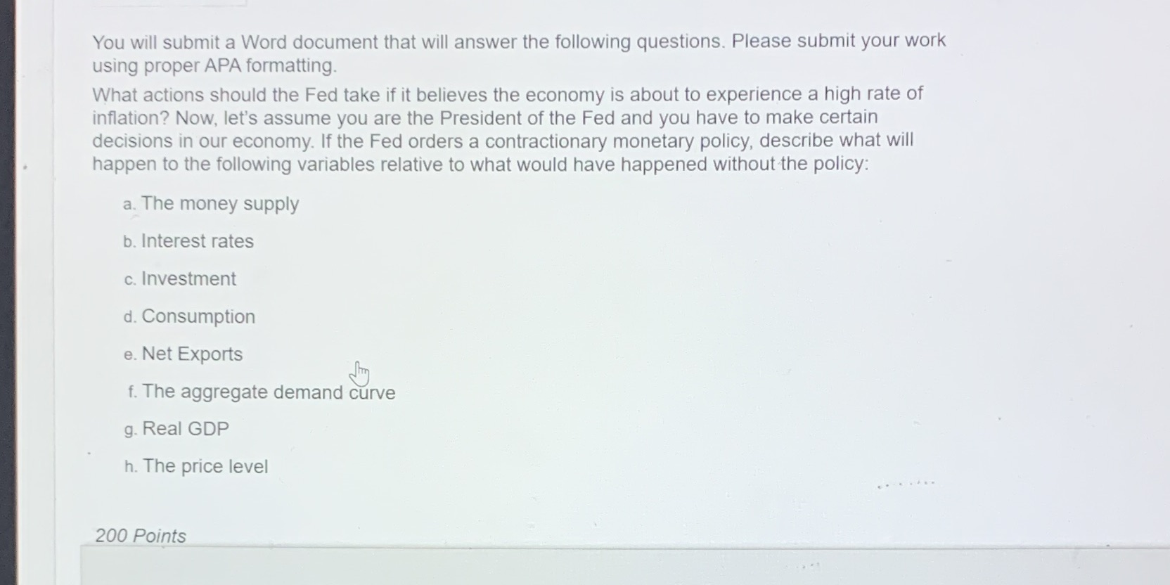  You will submit a Word document that will answer the following