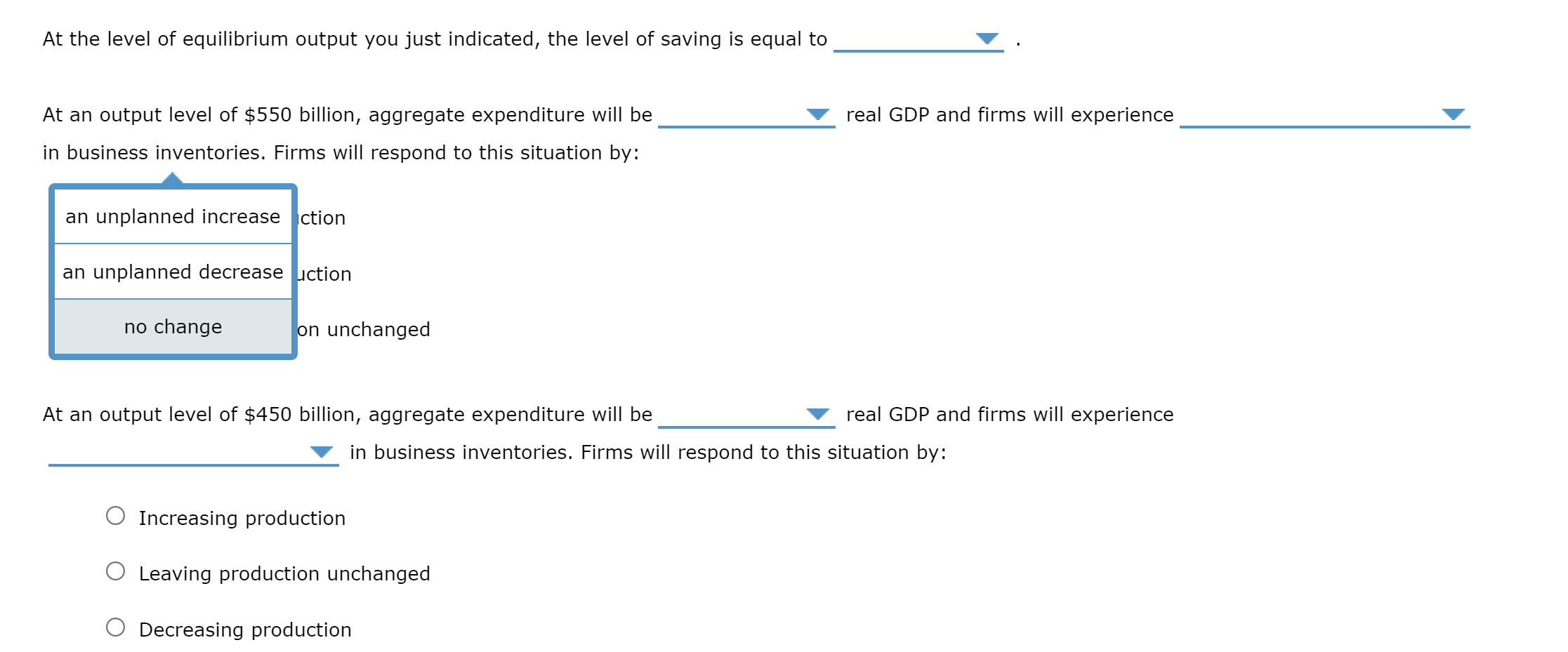 expenditure equals real GDP (AE=Y). Recall that a private closed economy does