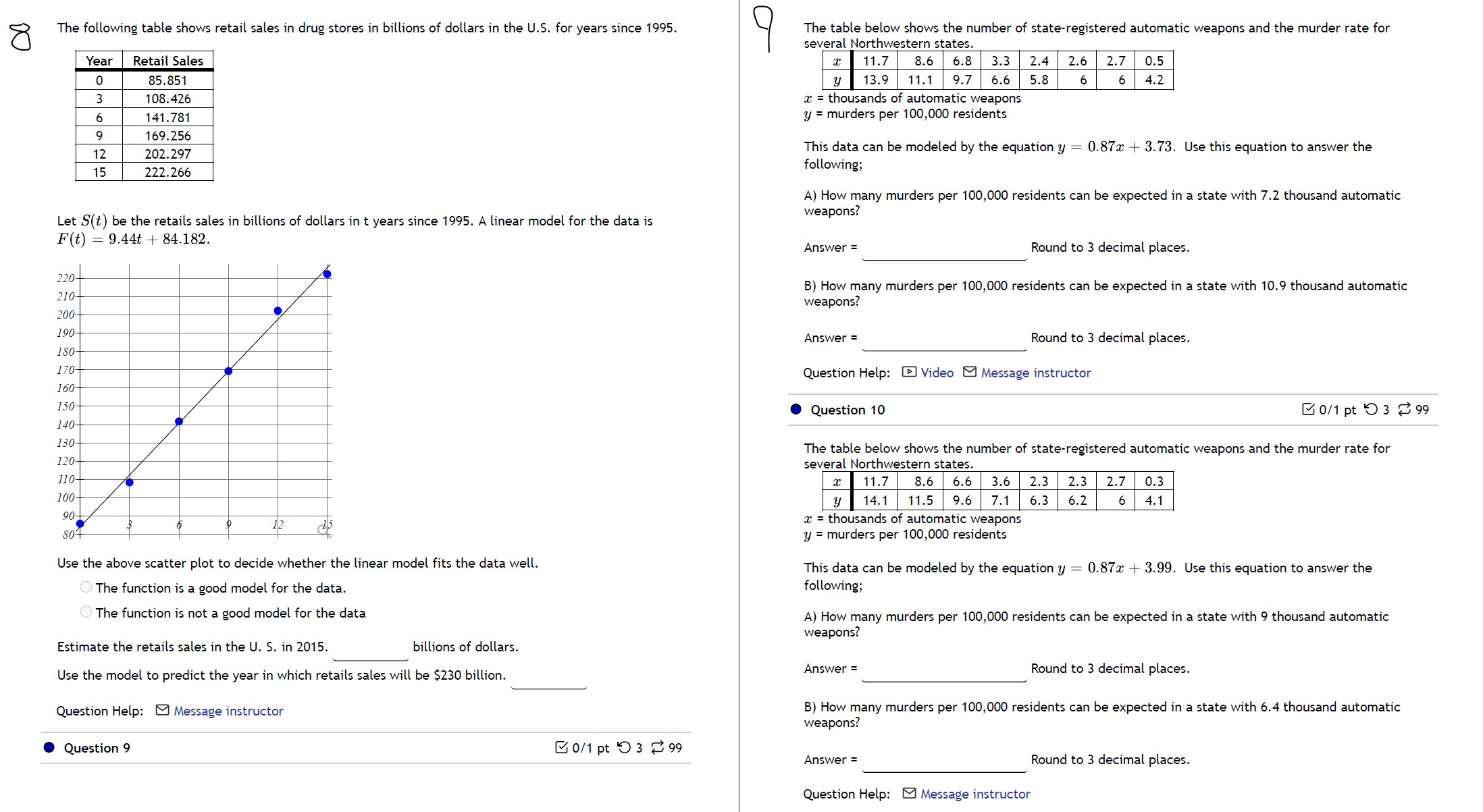 regression line can be used for prediction the calculation was done wrong