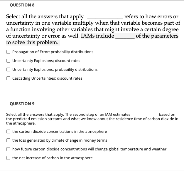 help me select all that apply QUESTION 3 Select all the answers
