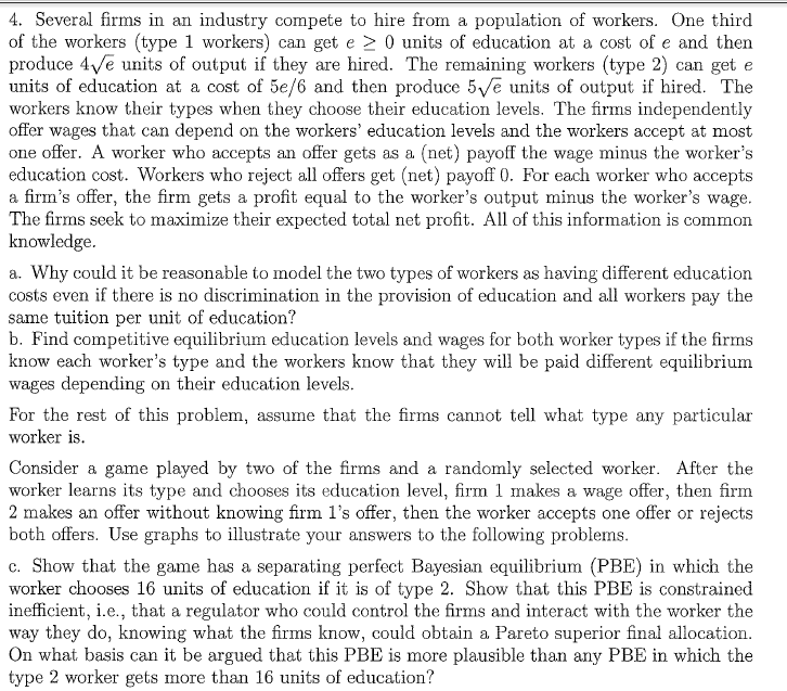 of H1? f. Suppose that in the student proposing deferred acceptance algorithm,