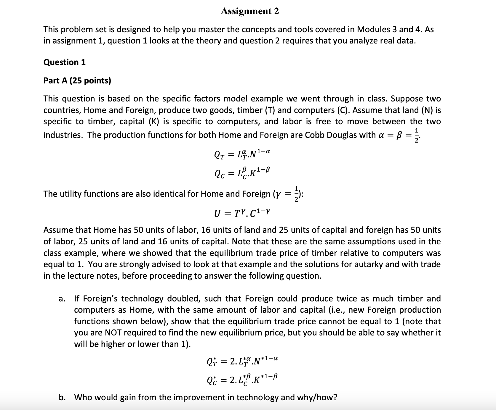 Assignment 2 This problem set is designed to help you master