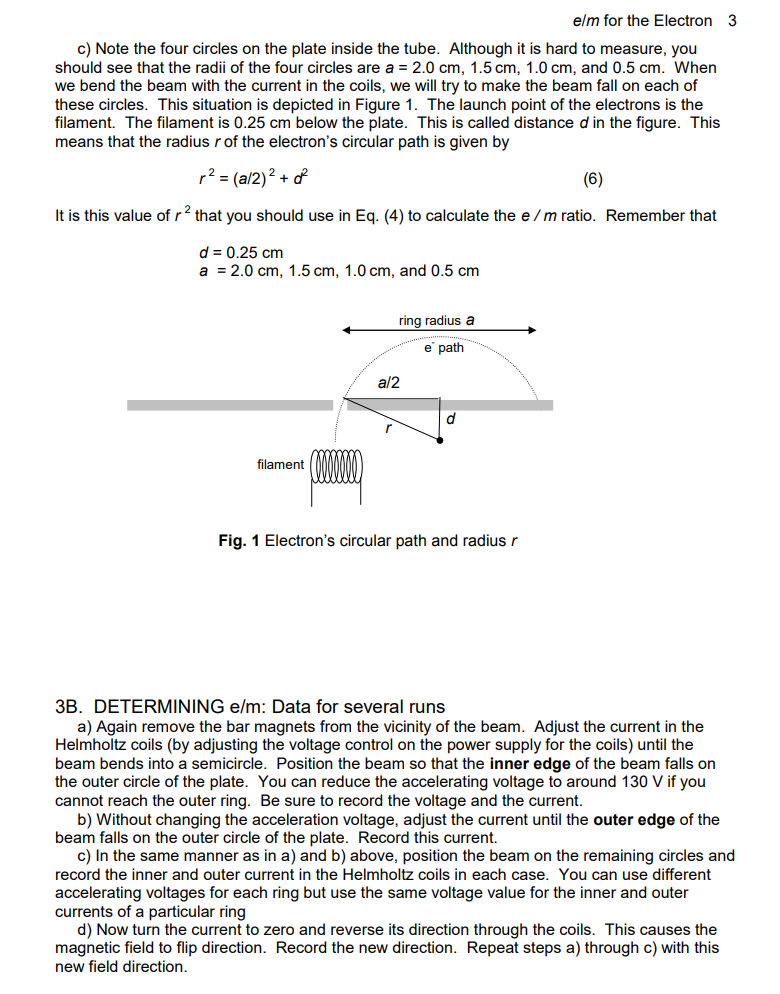 stream of electrons is accelerated by having them "fall" through a measured
